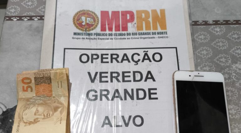 Investigada em operação do MPRN, mulher com salário de R$ 1.600 movimentou R$ 1,3 milhão em dois anos