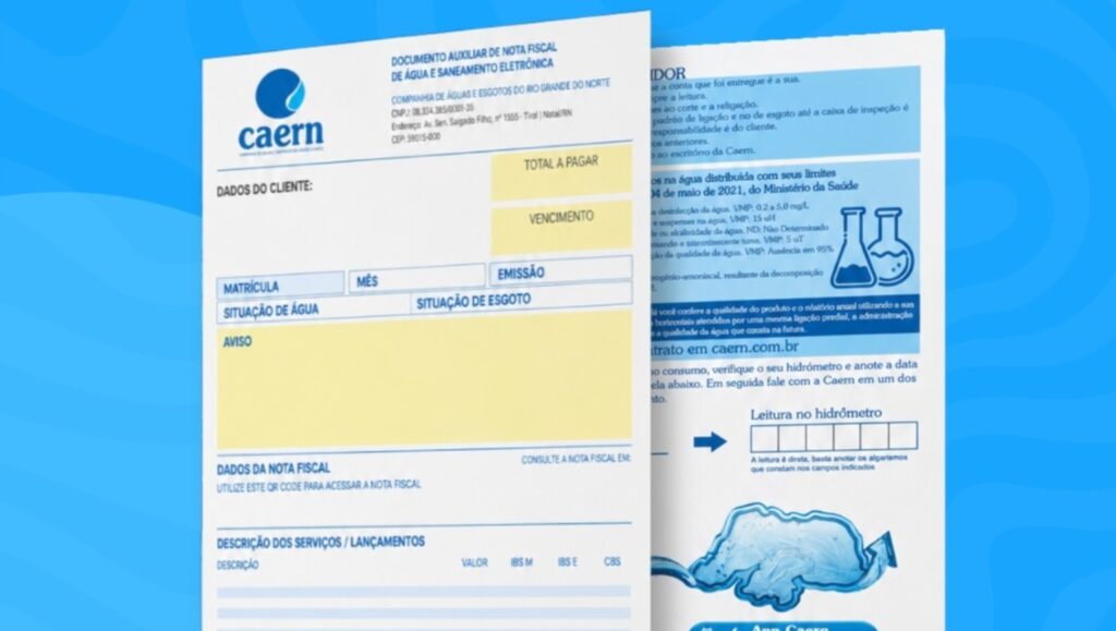 Fatura da Caern está de cara nova