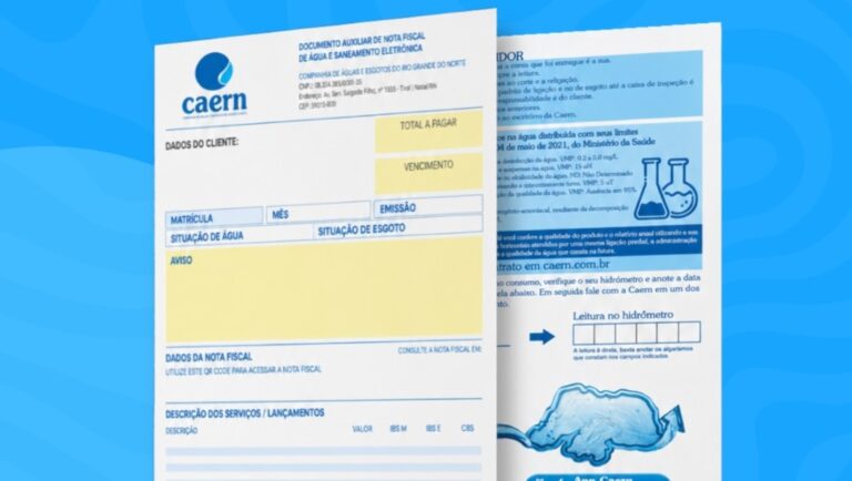 Fatura da Caern está de cara nova