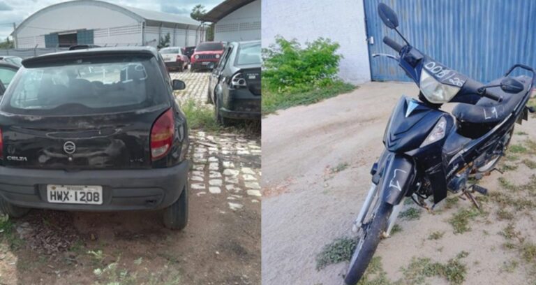 Leilão do Detran-RN tem motos a partir de R$ 800 e carros com lance inicial de R$ 3,2 mil