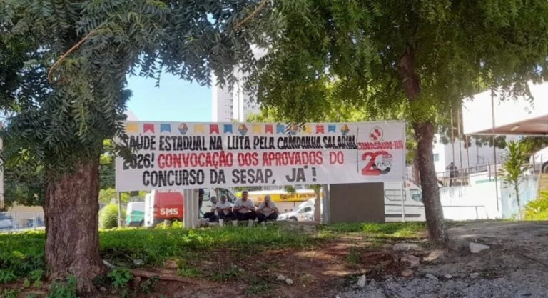 Servidores da saúde do RN param por 24h e denunciam precarização em hospitais